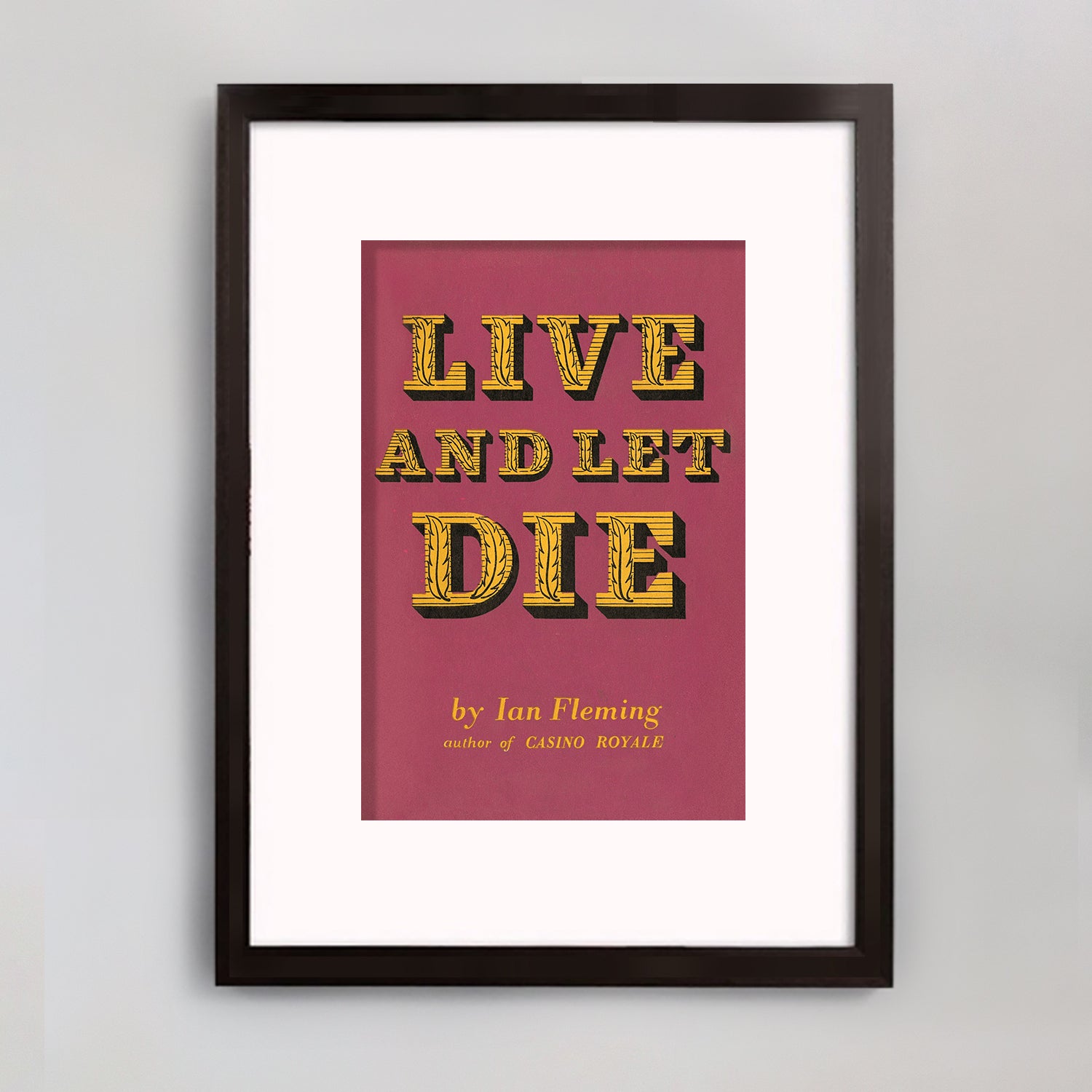 Live And Let Die First Edition Cover Framed Art Print