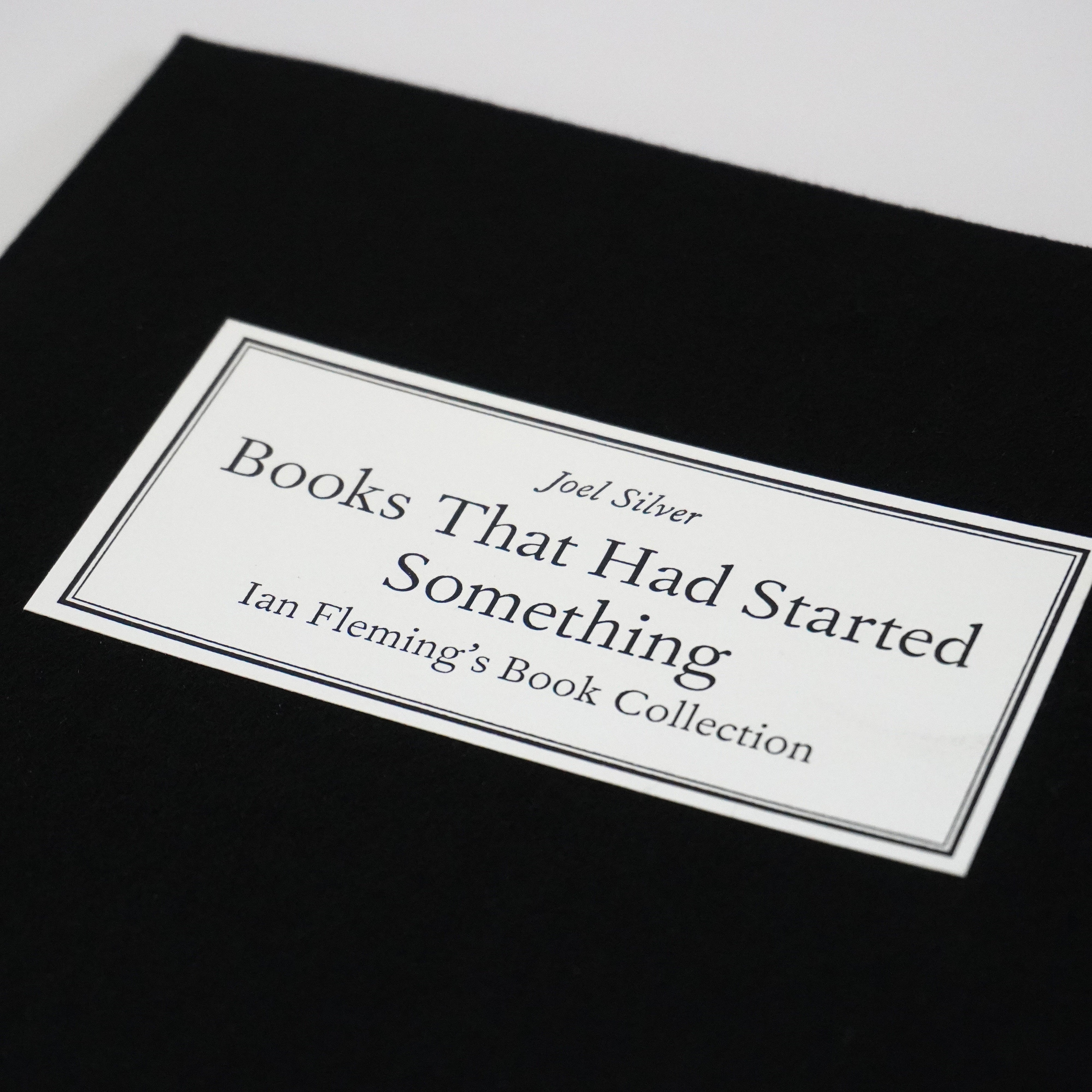 Books That Had Started Something: Ian Fleming's Book Collection Paperback Pamphlet - Queen Anne Press Signed & Numbered Edition - By Joel Silver