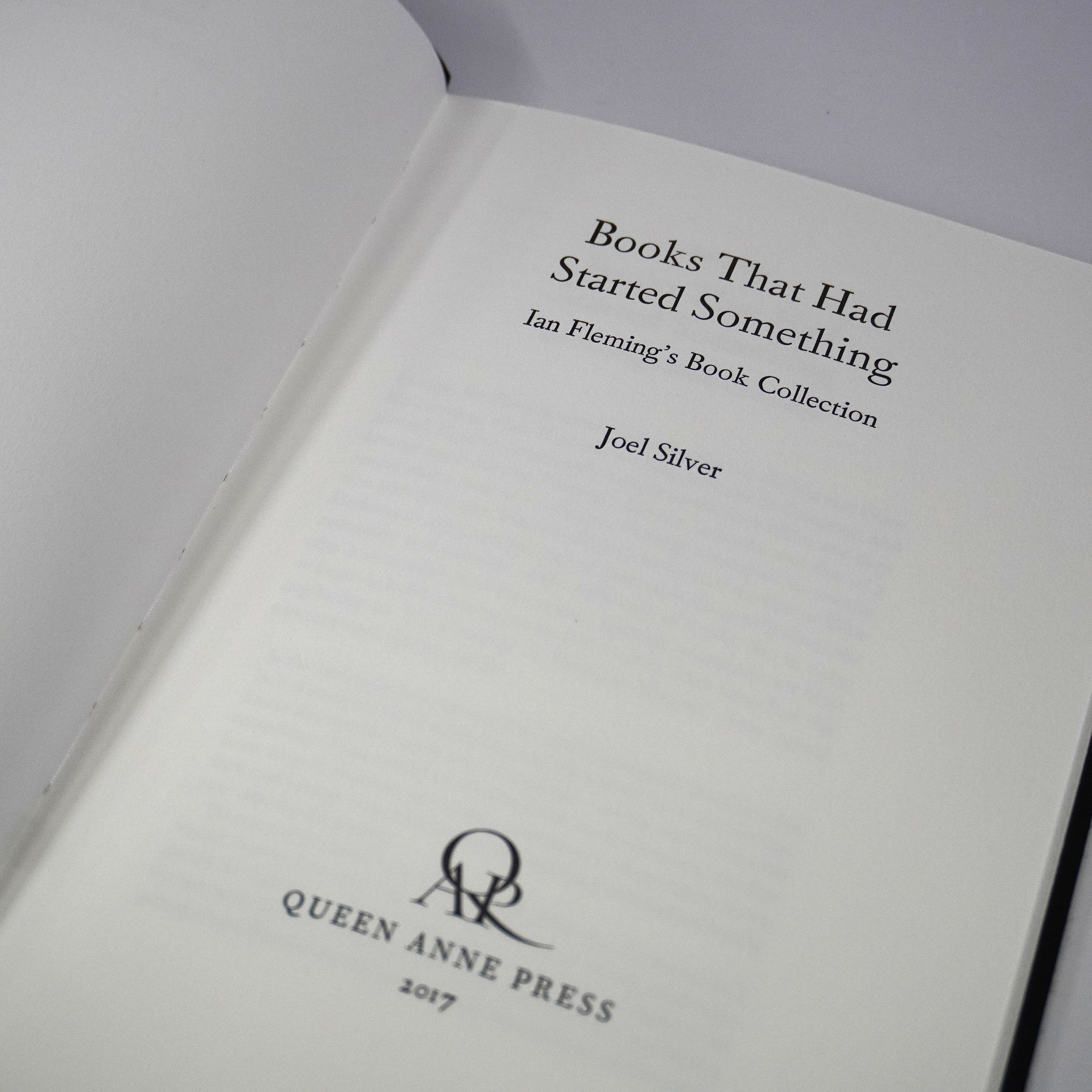 Books That Had Started Something: Ian Fleming's Book Collection Paperback Pamphlet - Queen Anne Press Signed & Numbered Edition - By Joel Silver