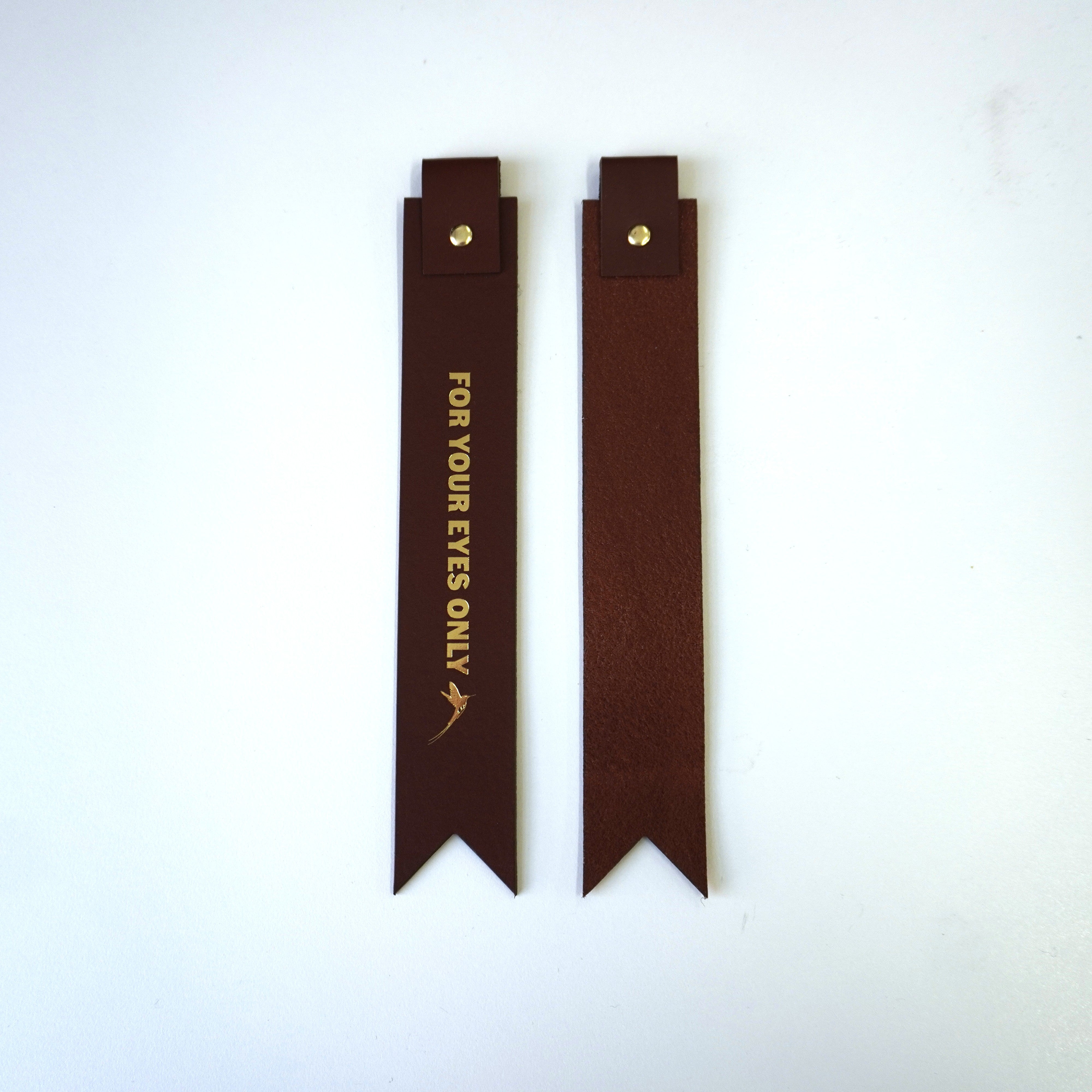 Ian Fleming Leather Bookmark - For Your Eyes Only Edition