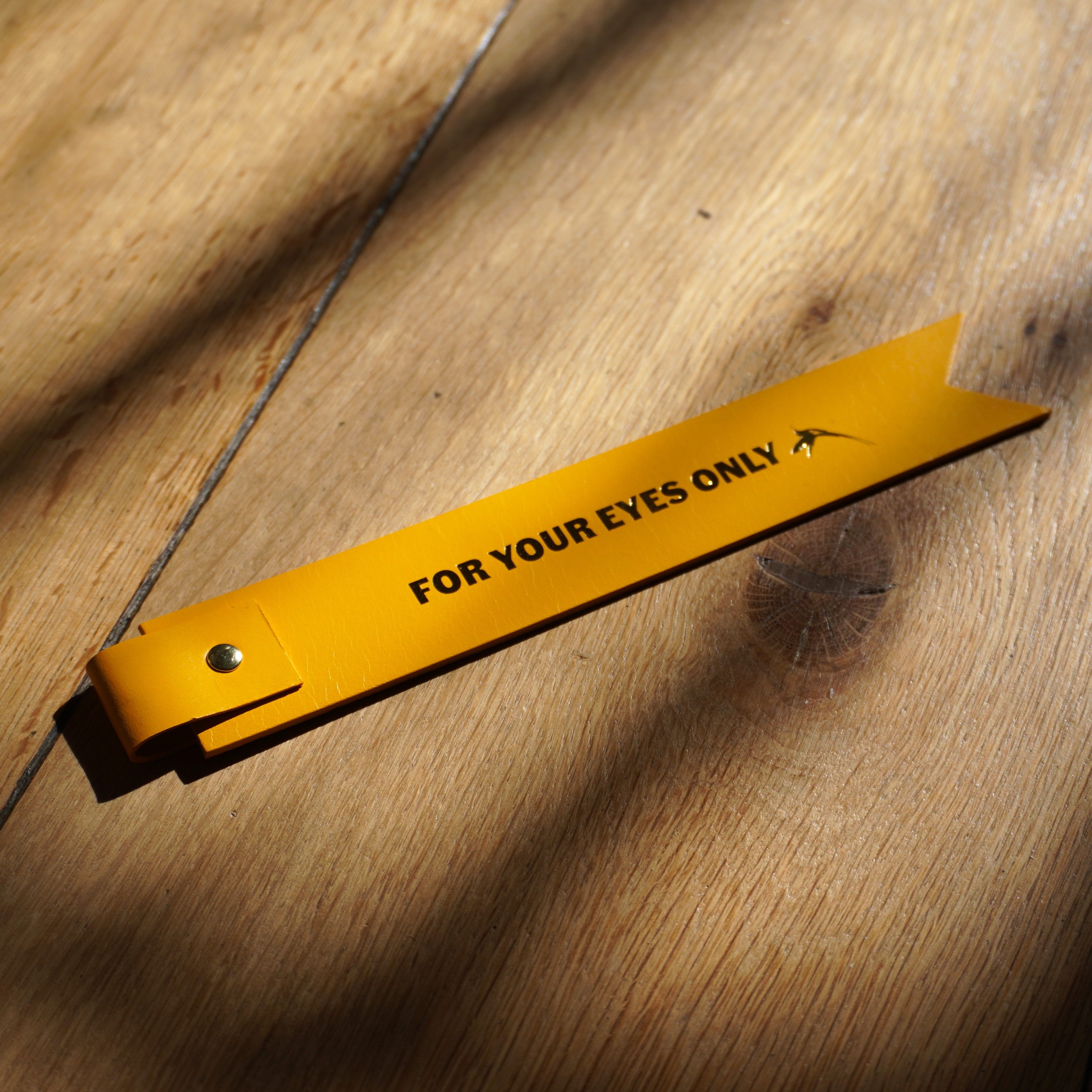 Ian Fleming Leather Bookmark - For Your Eyes Only Edition