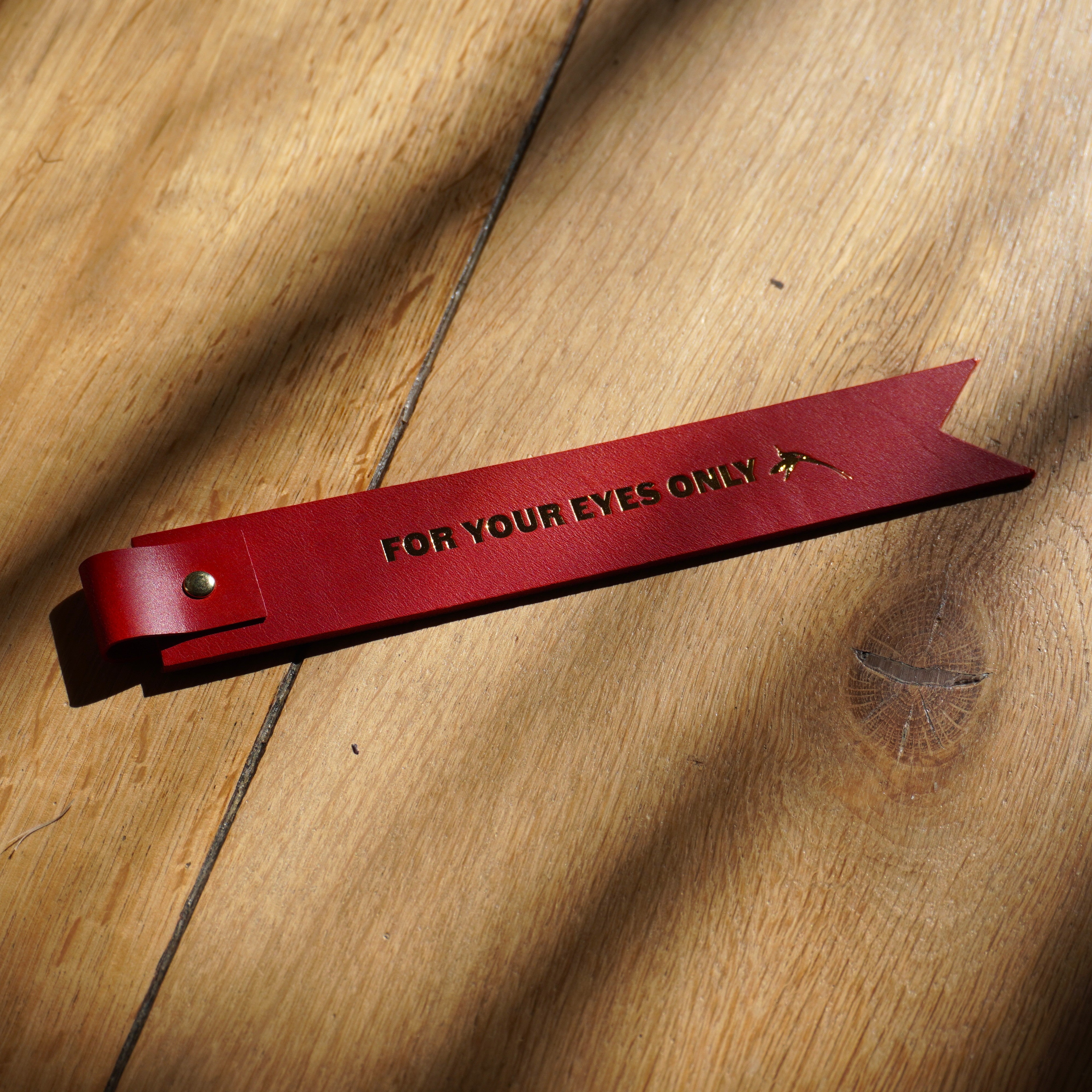 Ian Fleming Leather Bookmark - For Your Eyes Only Edition
