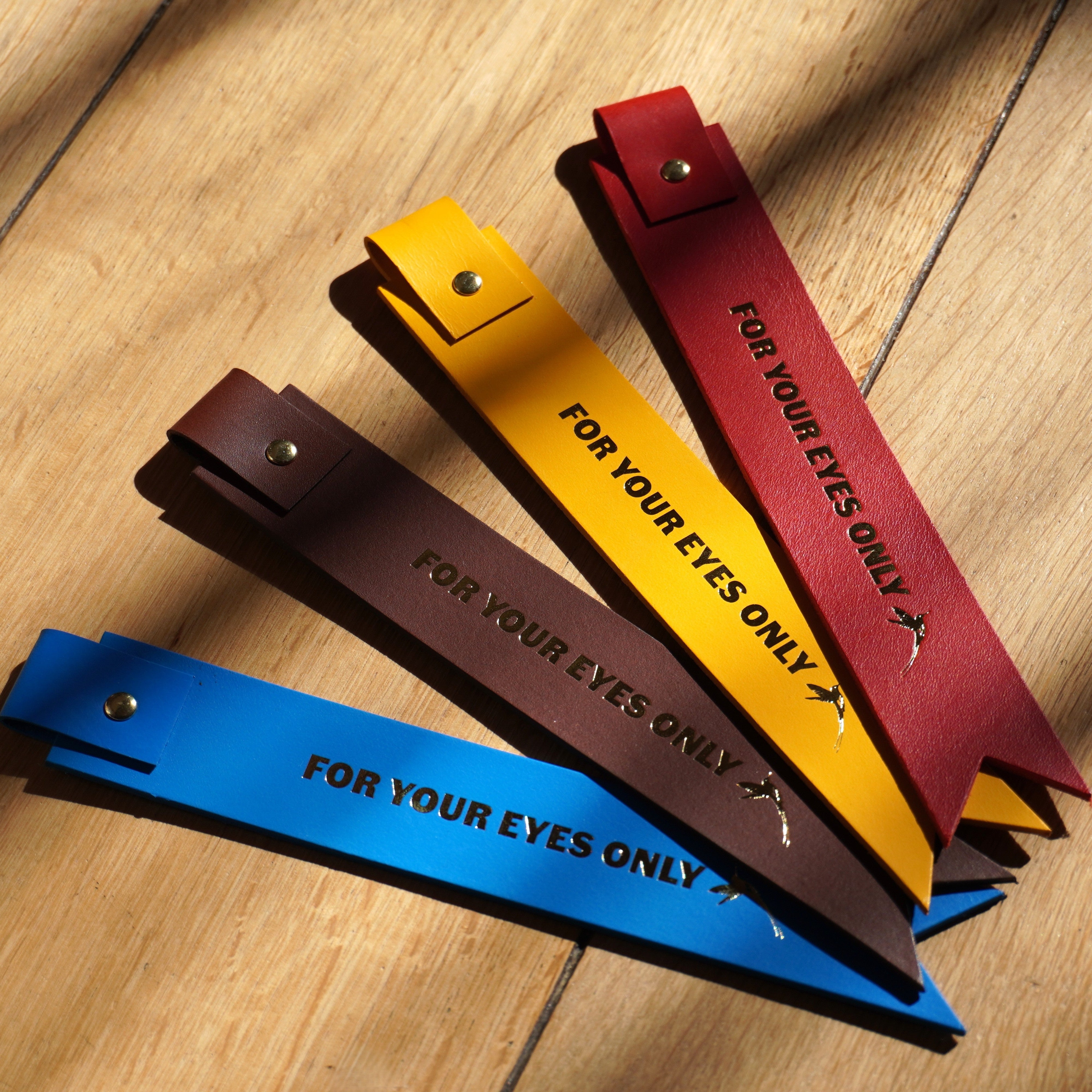 Ian Fleming Leather Bookmark - For Your Eyes Only Edition