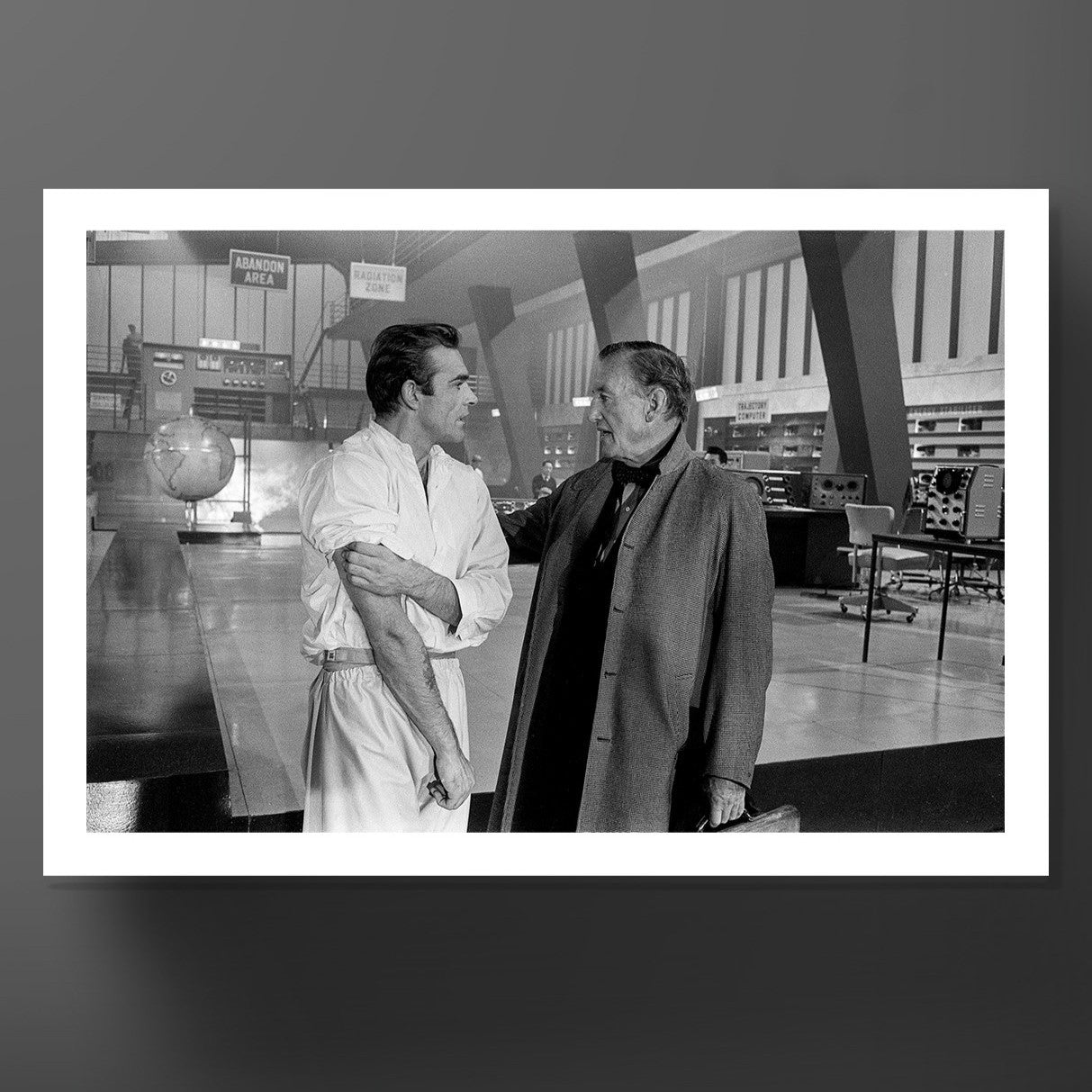 Ian Fleming & Sean Connery On Set Photographic Print - By Frank Herrmann - Signed & Numbered Edition
