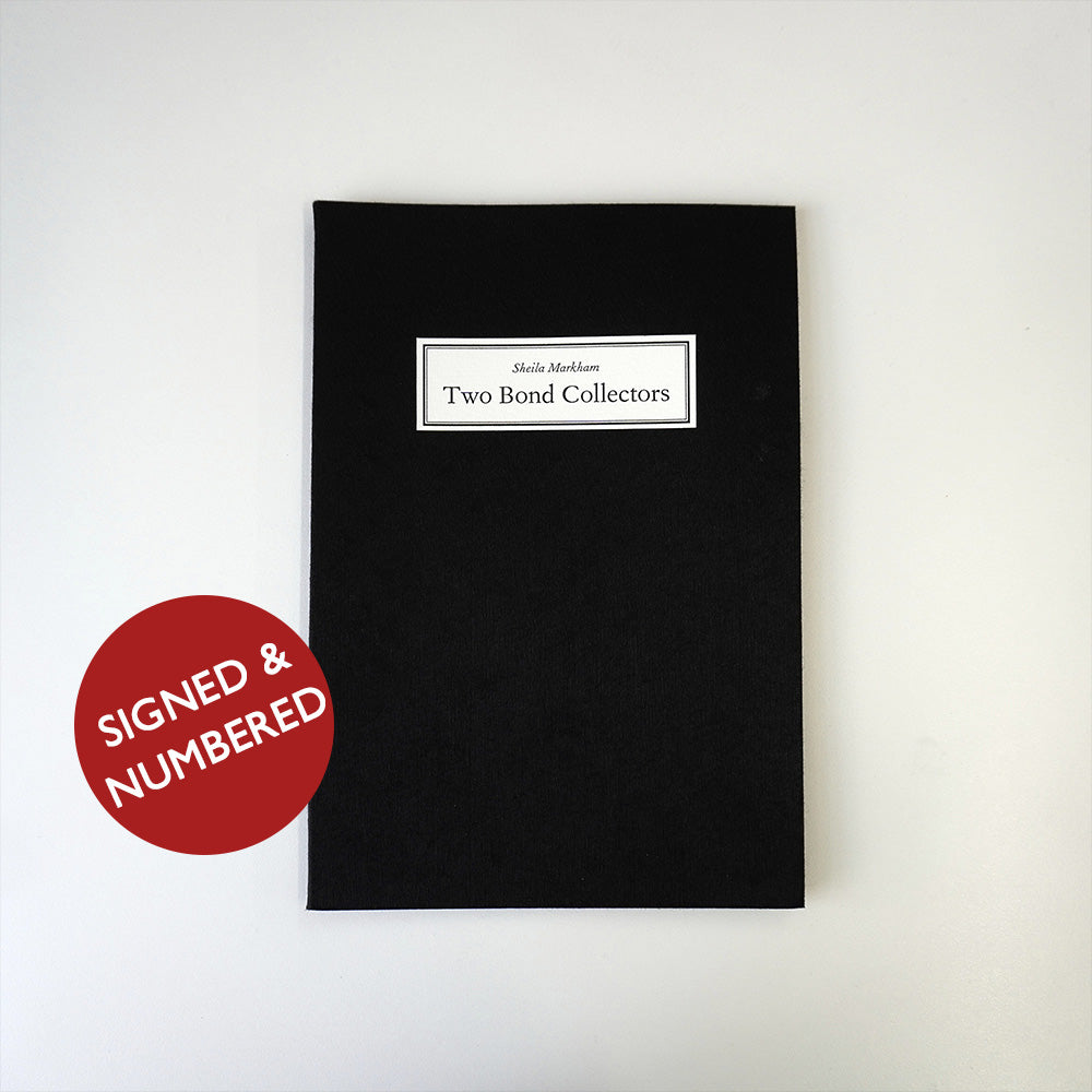 Two Bond Collectors Paperback Pamphlet - Queen Anne Press Signed & Numbered Edition - By Sheila Markham