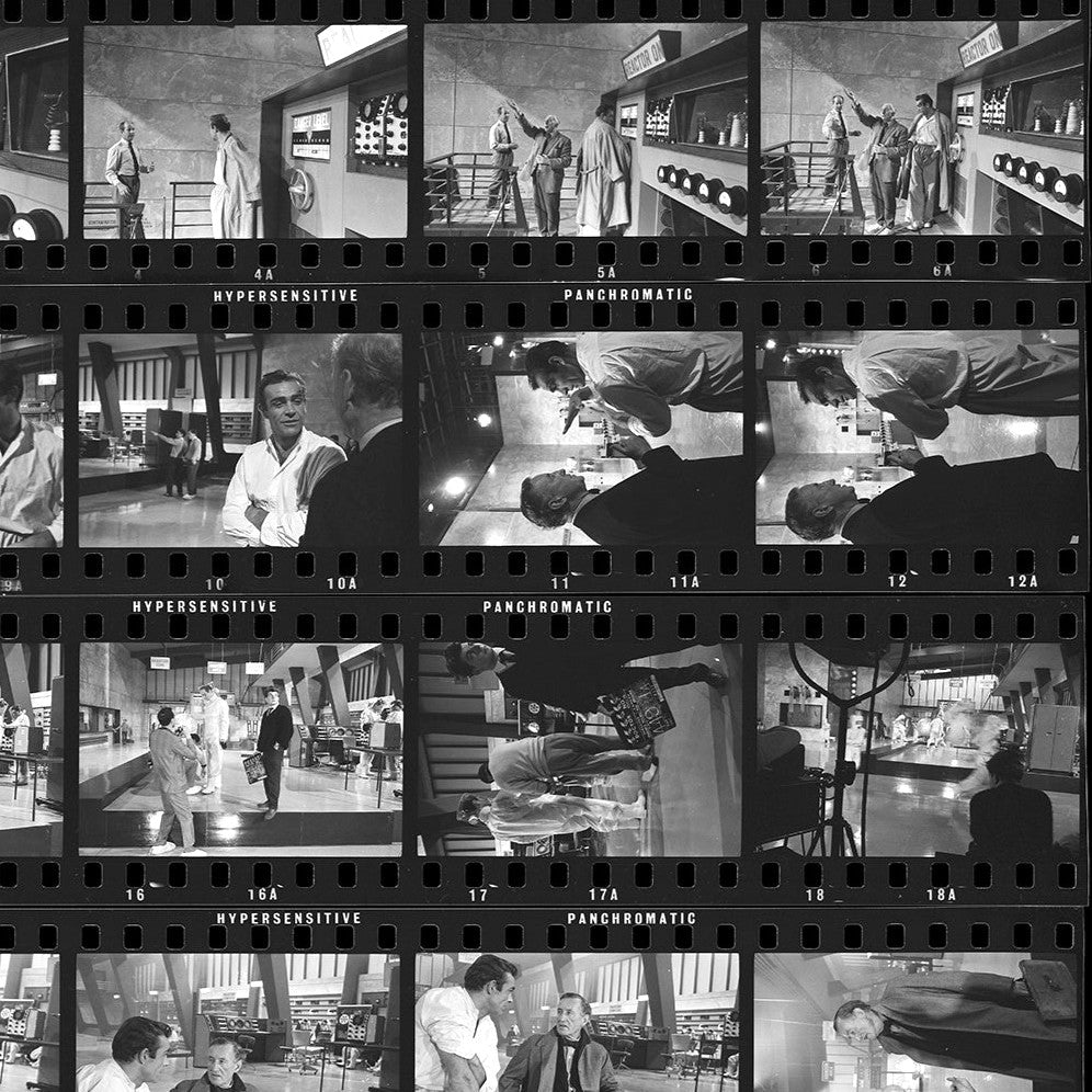 Ian Fleming On The Dr. No Set Contact Sheet Photographic Print - By Frank Herrmann