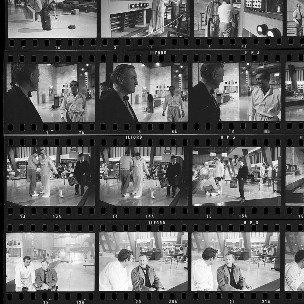 Ian Fleming On The Dr. No Set Contact Sheet Photographic Print - By Frank Herrmann
