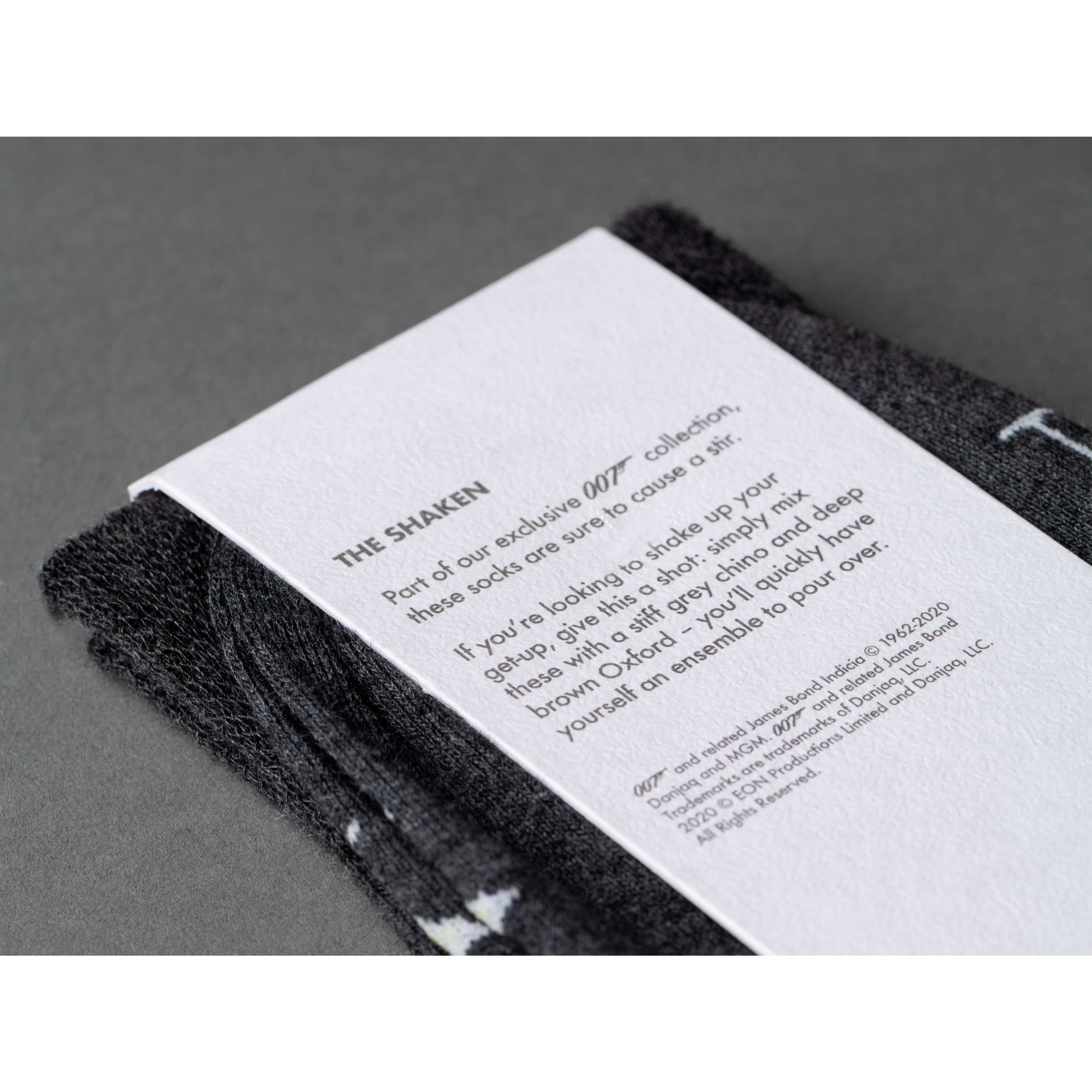 "The Shaken" James Bond Socks - By The London Sock Exchange 007Store