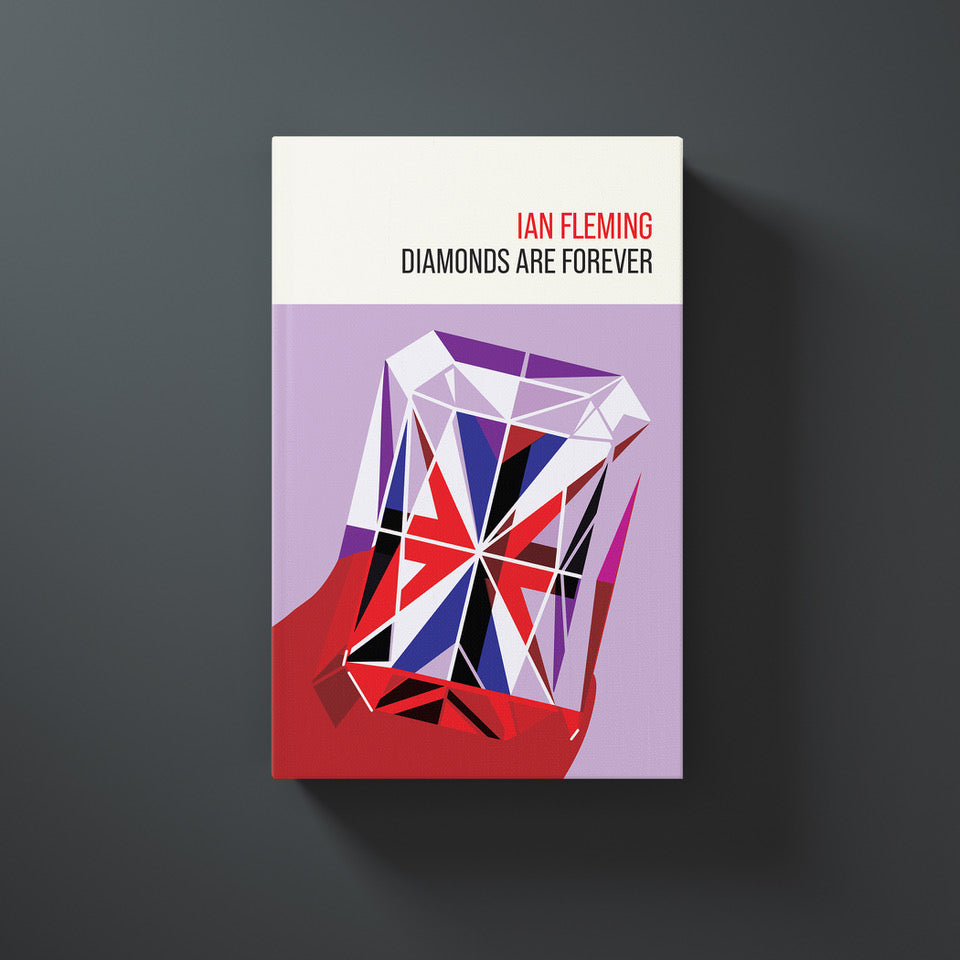 James Bond Diamonds Are Forever Hardback Book - By Ian Fleming 007Store