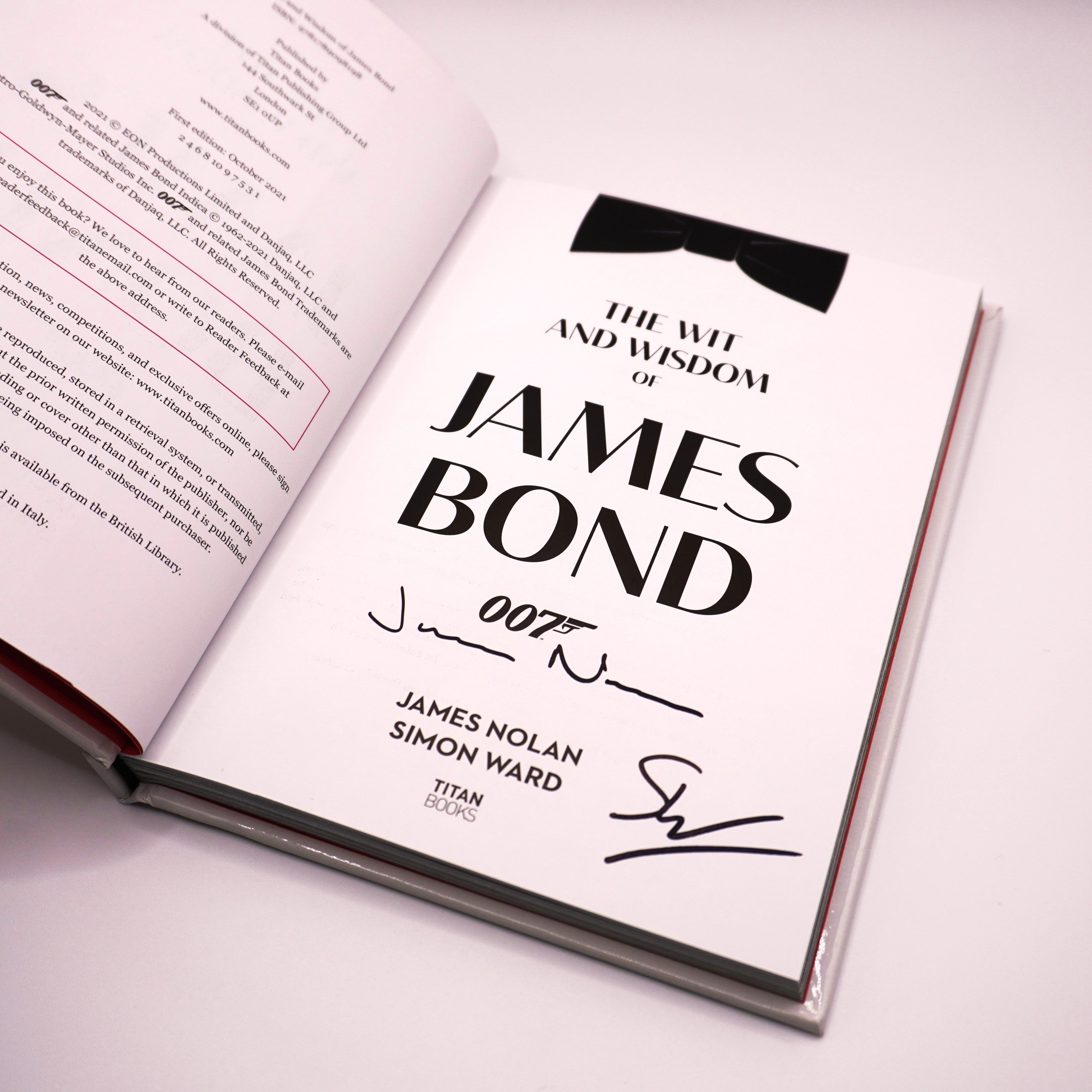 The Wit and Wisdom of James Bond Hardback Book – Signed Edition