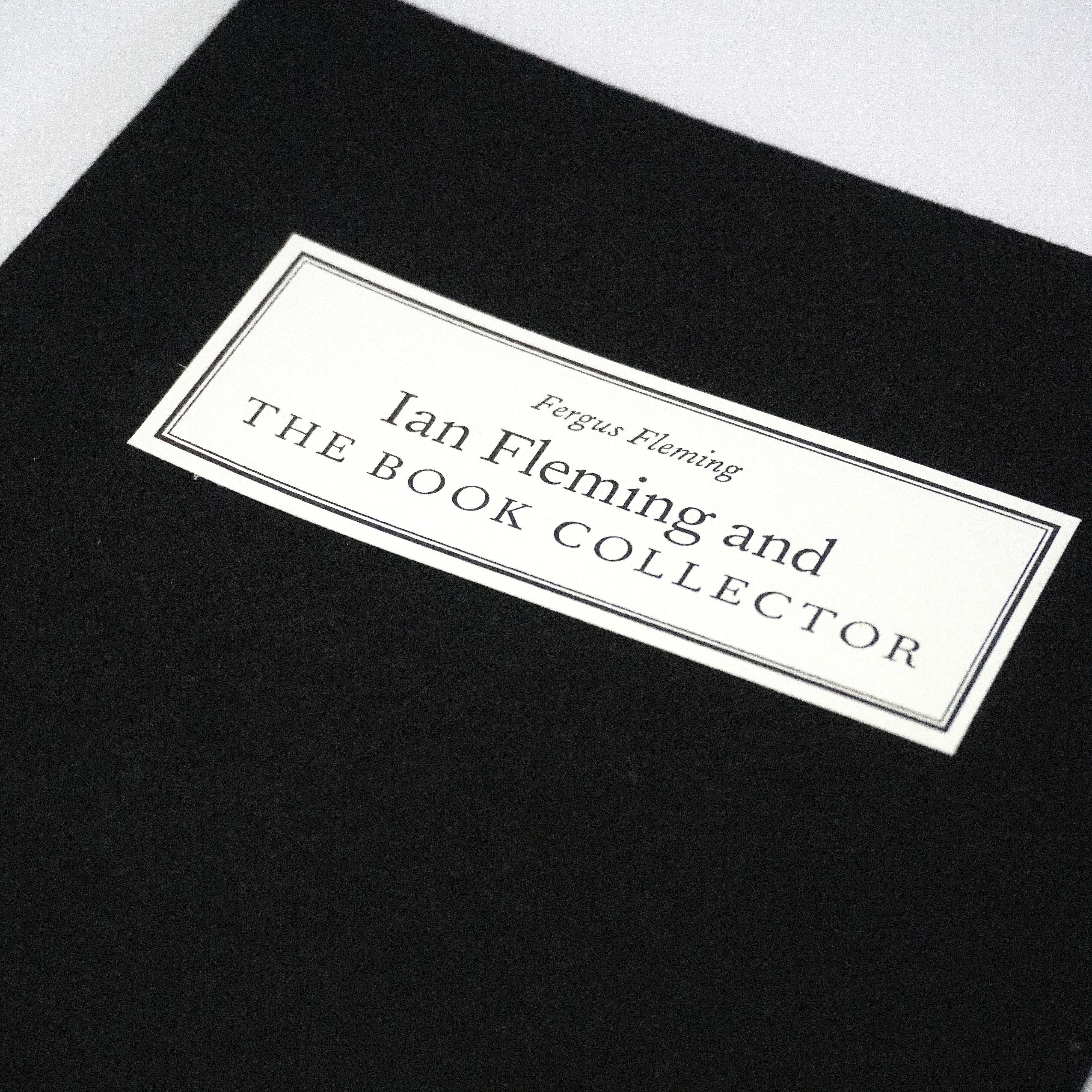 Ian Fleming and The Book Collector Paperback Pamphlet - Queen Anne Press Signed & Numbered Edition - By Fergus Fleming