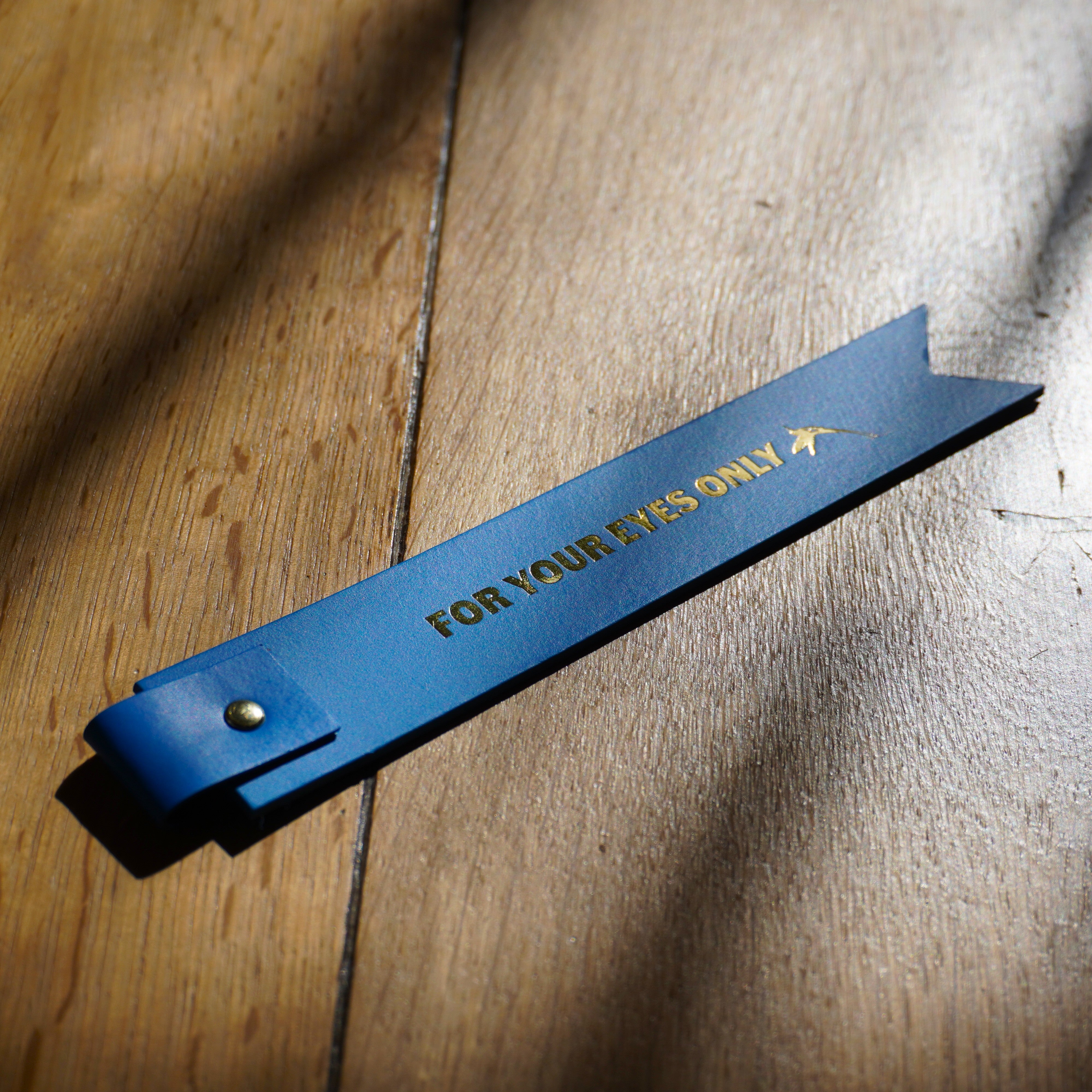 Ian Fleming Leather Bookmark - For Your Eyes Only Edition