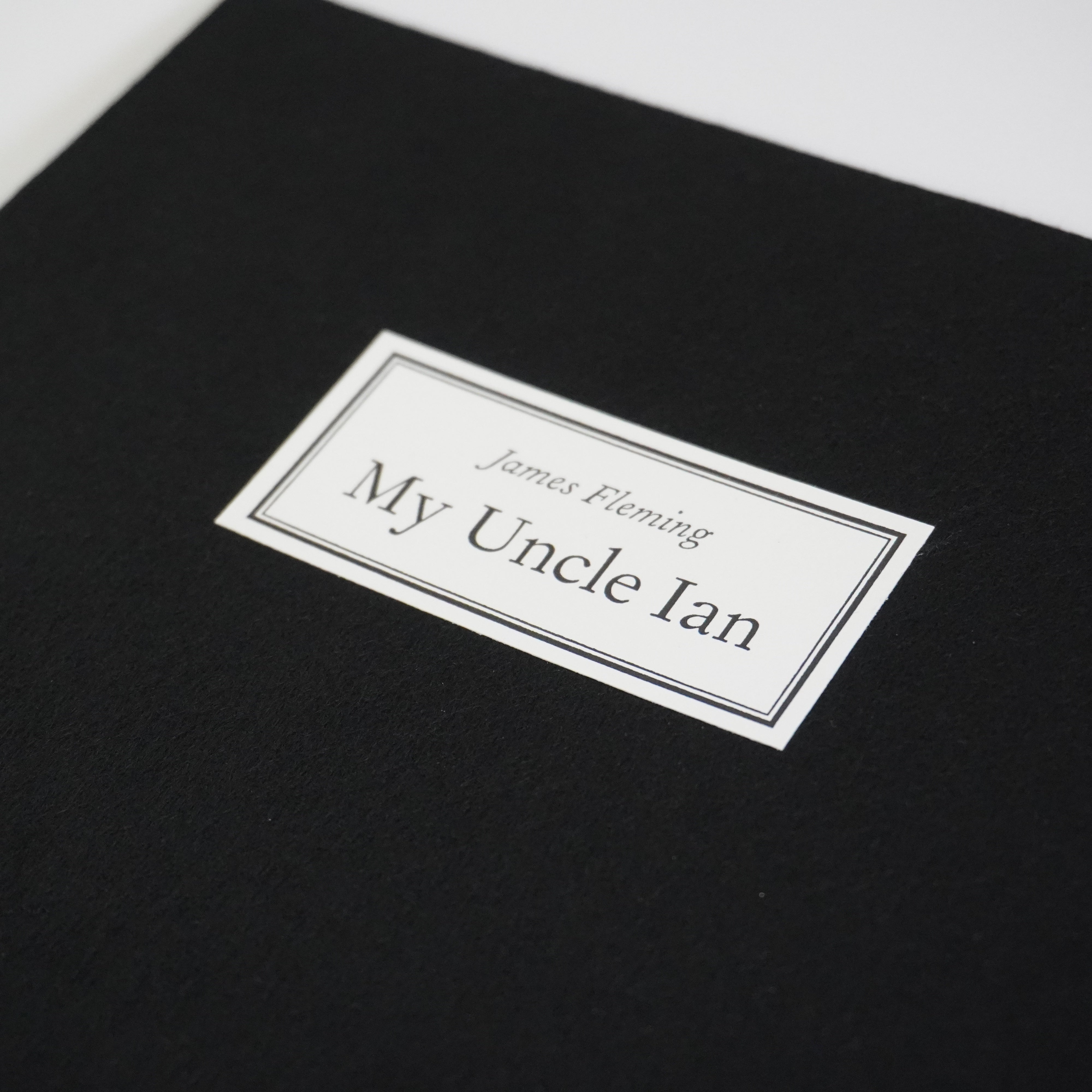 My Uncle Ian Paperback Pamphlet - Queen Anne Press Signed & Numbered Edition - By James Fleming