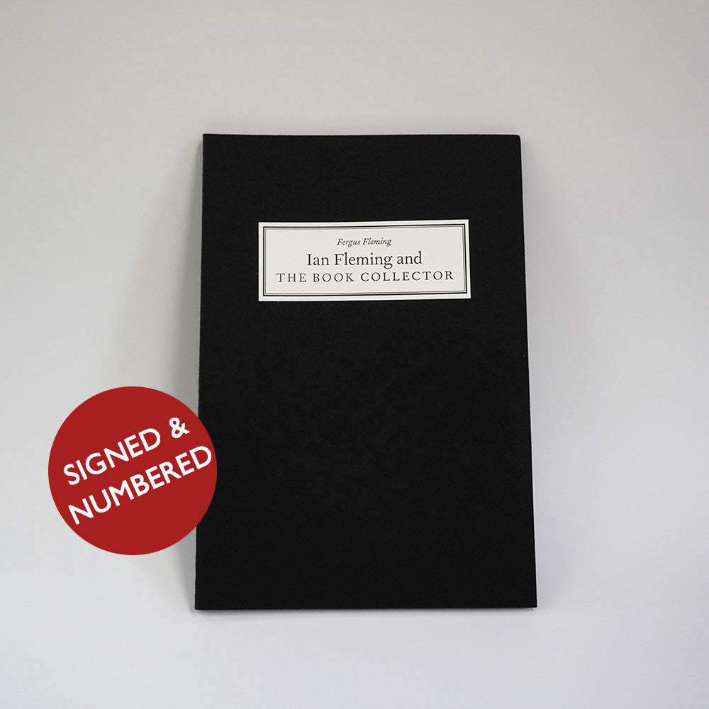Ian Fleming and The Book Collector Paperback Pamphlet - Queen Anne Press Signed & Numbered Edition - By Fergus Fleming