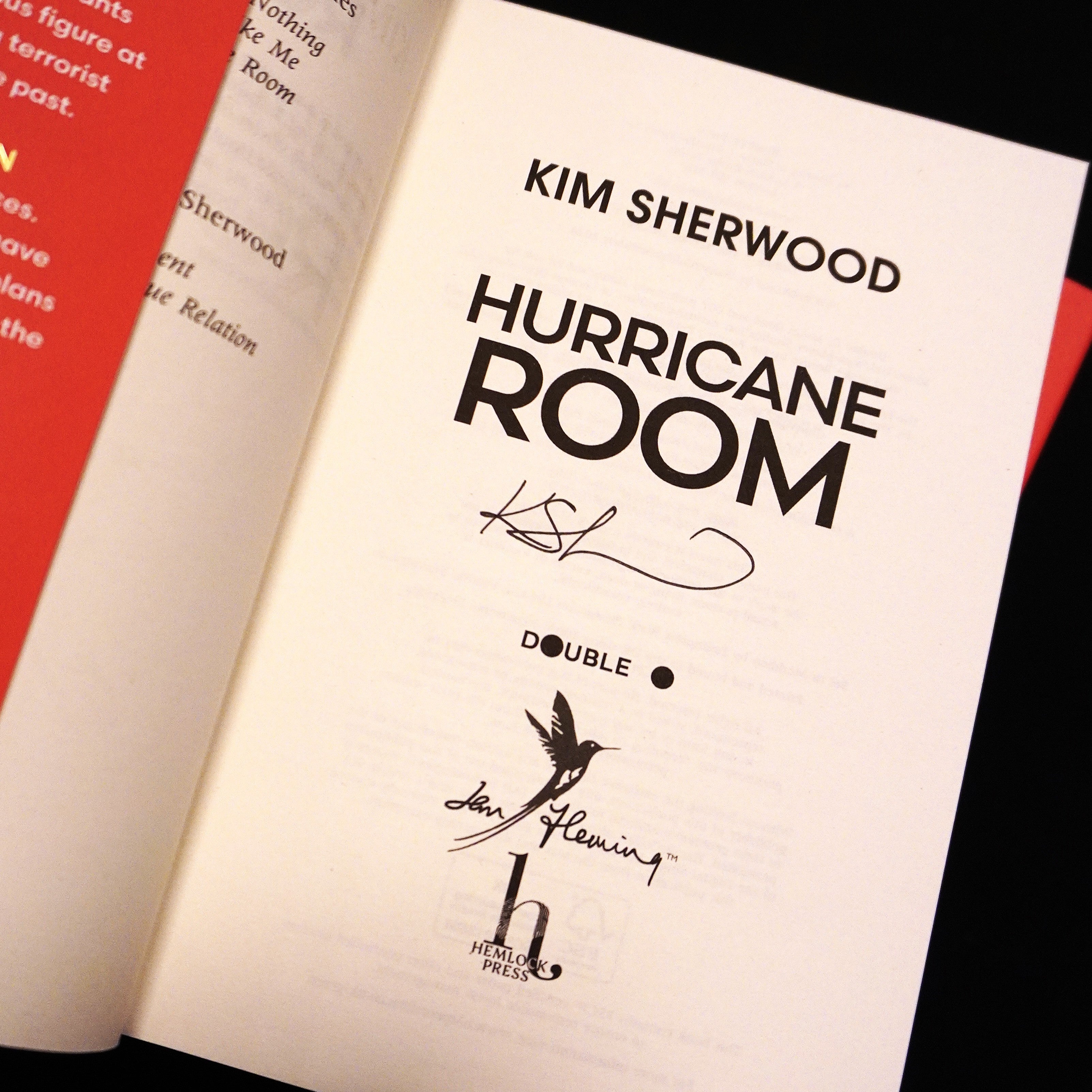 Hurricane Room Hardback Book - Signed Edition - By Kim Sherwood