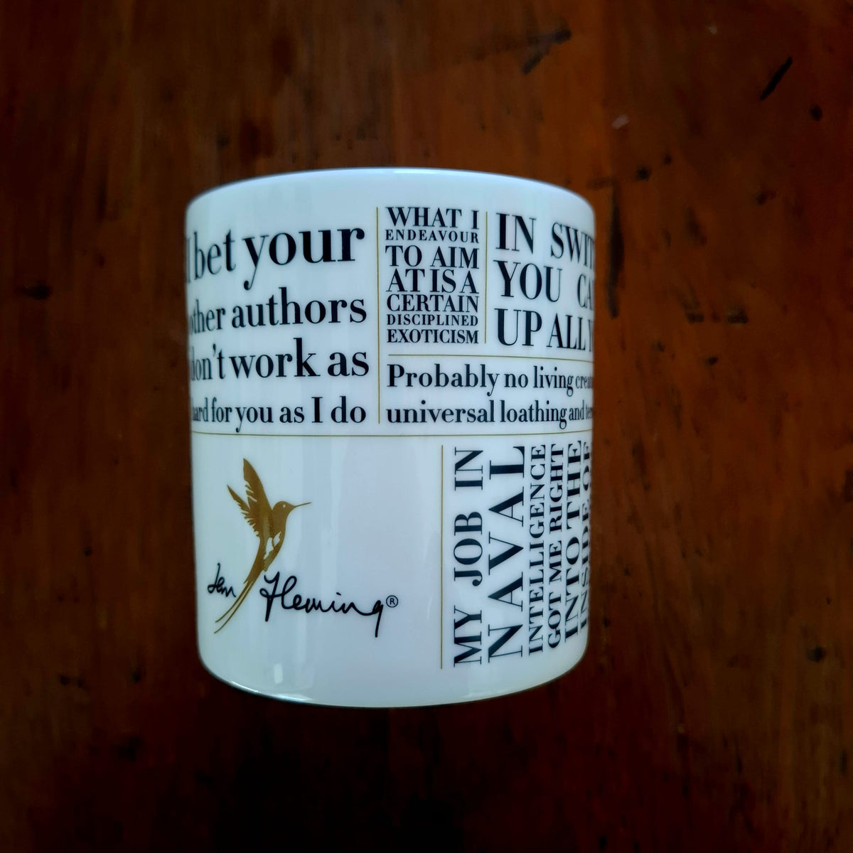 Ian Fleming Quotes Fine Bone China Mug