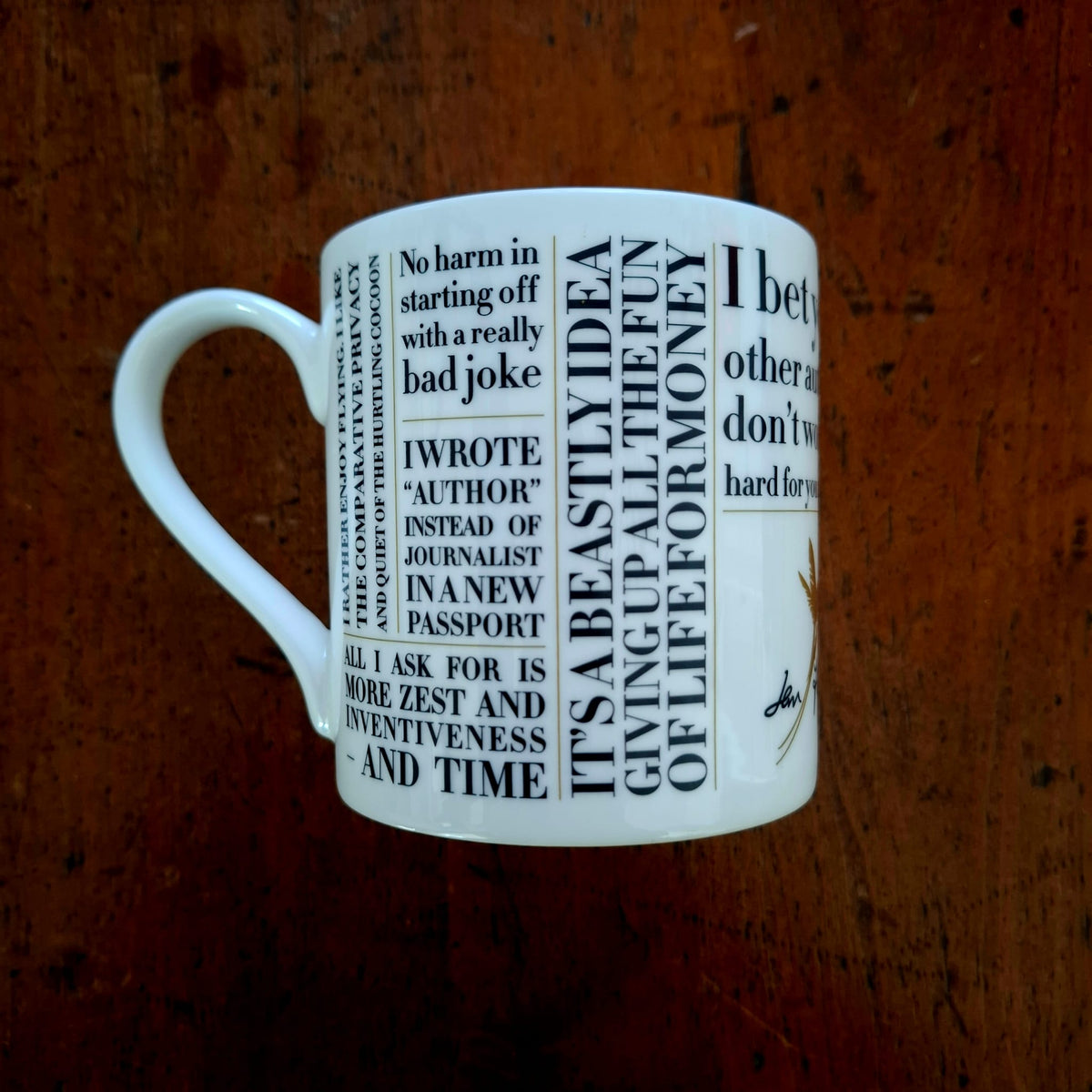 Ian Fleming Quotes Fine Bone China Mug