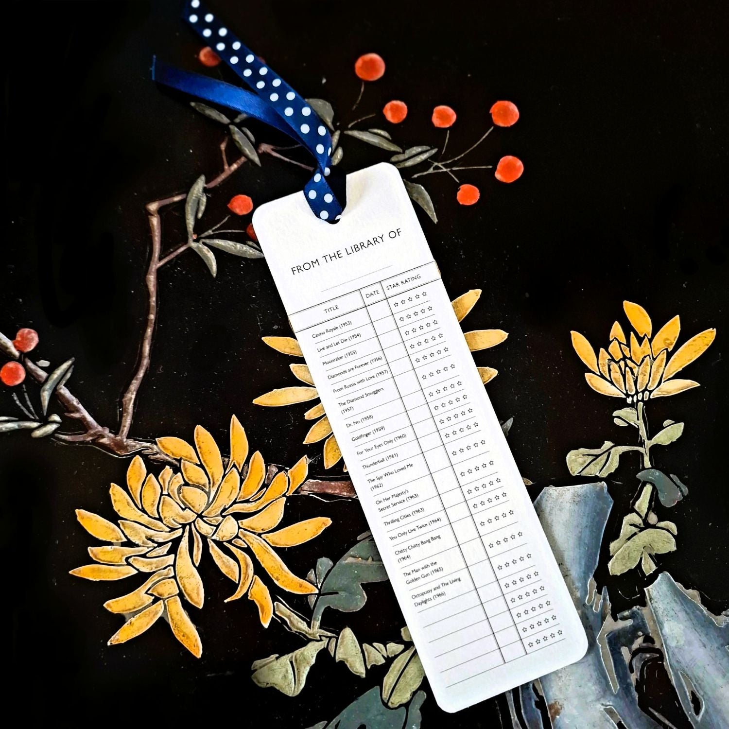 The Ian Fleming Library Bookmark
