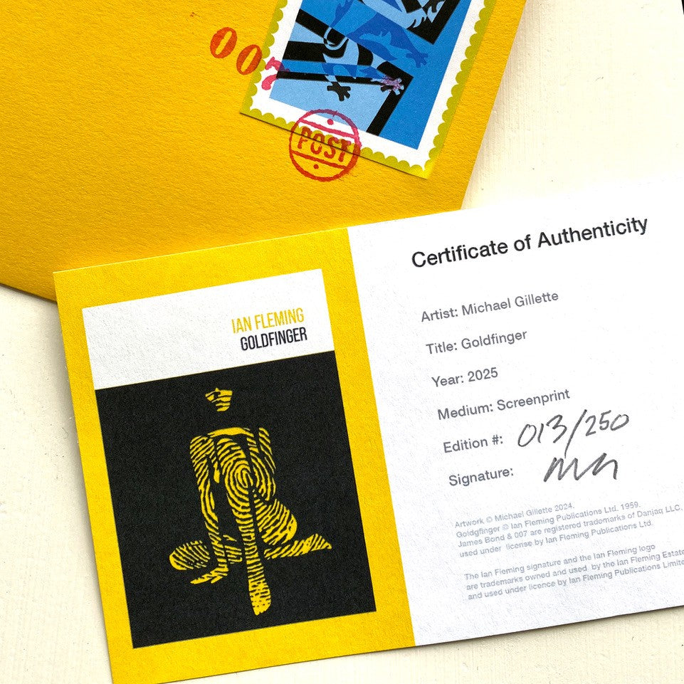 Goldfinger Large Art Print - Signed & Numbered Edition - By Michael Gillette