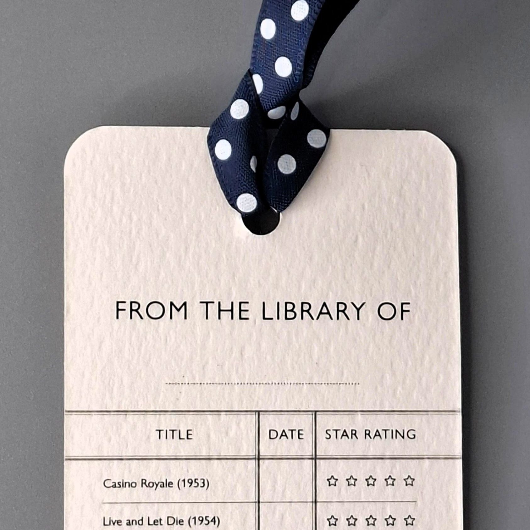 The Ian Fleming Library Bookmark