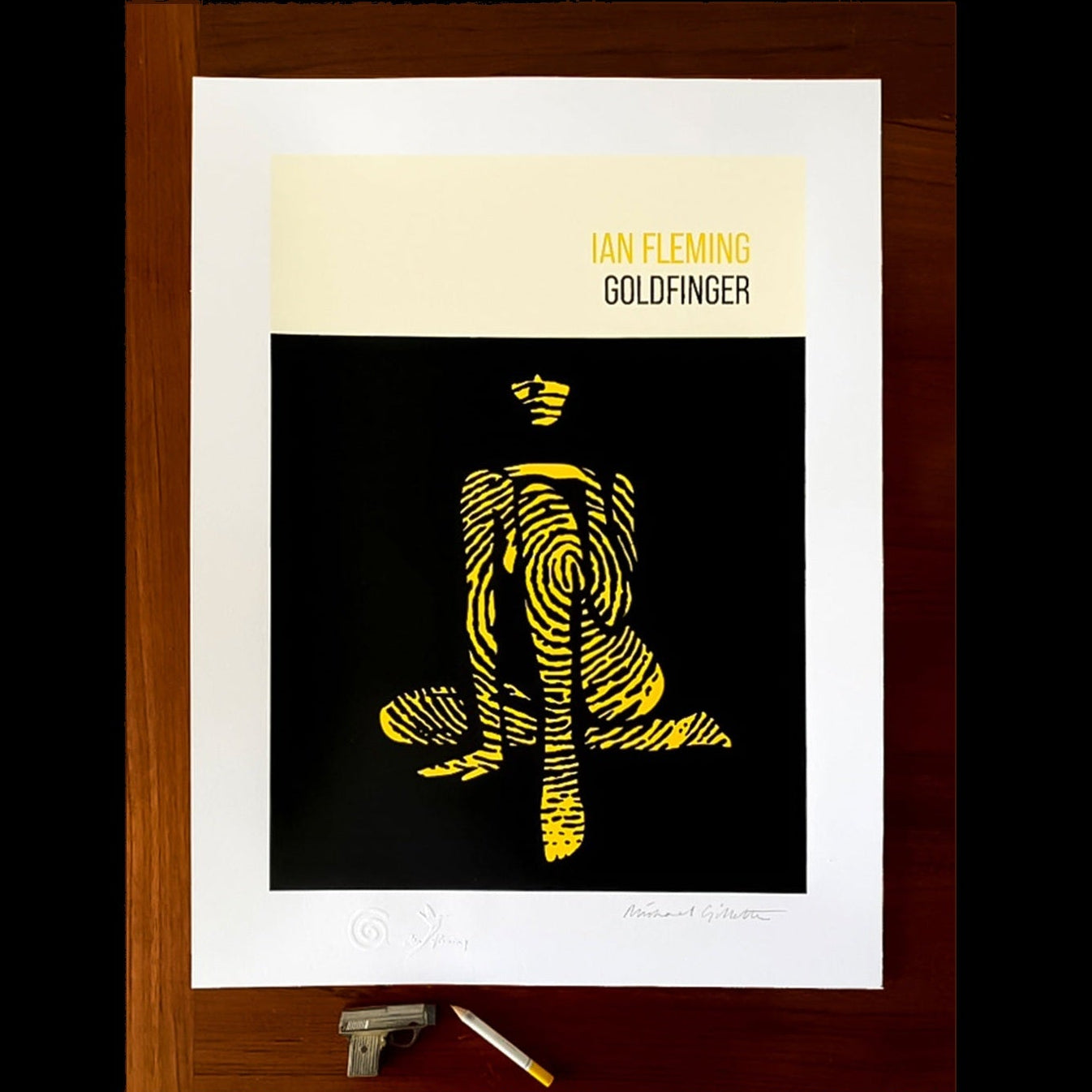 Goldfinger Large Art Print - Signed & Numbered Edition - By Michael Gillette